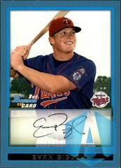 2009 1st Bowman Prospects Blue #BP35 Evan Bigley 159/500
